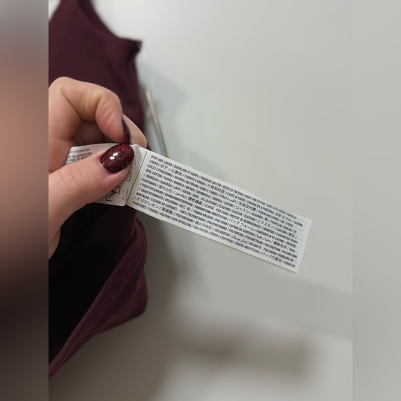 Abercrombie & Fitch Bra Free 90s Cami Red Wine NWT - Picture 11 of 12